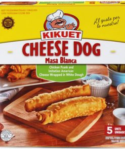 4 cajas de KIKUET CHEESE HOT DOG 5 CT con Envio Rapido de UPS Incluido