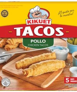 4 cajas de KIKUET TACO DE POLLO 5 CT con Envio Rapido de UPS Incluido