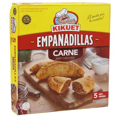 4 cajas de KIKUET EMPANADILLA CARNE 5 CT con Envio Rapido de UPS Incluido