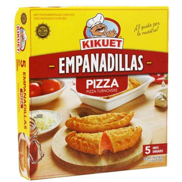 4 cajas de KIKUET EMPANADILLA PIZZA 5 CT con Envio Rapido de UPS Incluido