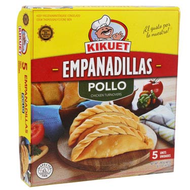 4 cajas de KIKUET EMPANADILLAS POLLO 5 CT con Envio Rapido de UPS Incluido