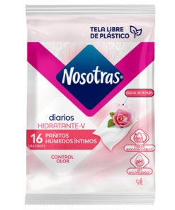 NOSOTRAS DIARIOS PANITOS AGUA DE ROSAS 16 CT