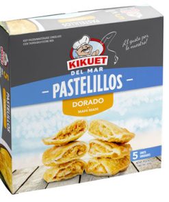 4 cajas de Pastelillos KIKUET de Dorado (Mahi Mahi) 5 CT con Envio Rapido de UPS Incluido