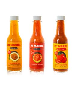 3 Piques Mi Madre de 5oz, (tomate, guava y parcha)