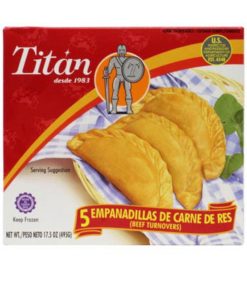 Next Day delivery con 4 cajas de TITAN  EMPANADILLA CARNE DE RES  5 CT
