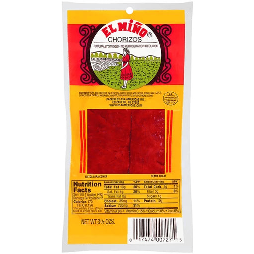 EL MIÑO CHORIZOS 3.5oz