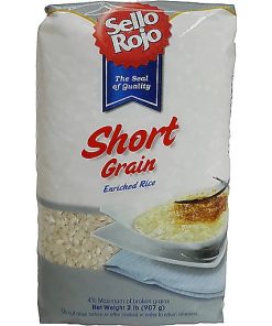 ARROZ SELLO ROJO GRANO CORTO 2 LB